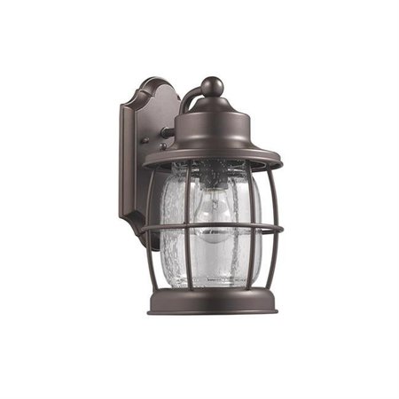 SUPERSHINE 12 in. Lighting Lucan Transitional 1 Light Rubbed Bronze Outdoor Wall Sconce - Oil Rubbed Bronze SU51398